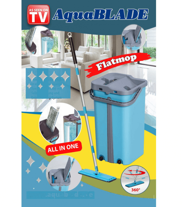 Flat Mop Cleaner Pro  Spazzolone Lava e Asciuga Pavimenti